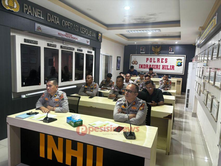 Satlantas Polres Inhil Ikuti Anev Operasi Patuh Lancang Kuning 2025, 602 Pelanggaran Ditindak, Nol Kasus Laka Lantas