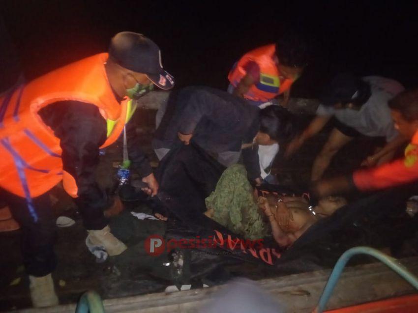 Petugas BPBD Inhil Evakuasi Korban Laka Laut di Perairan Sungai Dusun