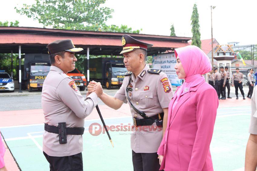 Polres Inhil Gelar Sertijab Kabag Ops, Kasat Intel, Kasat Lantas, 6 Kapolsek, dan Lantik Kasikum