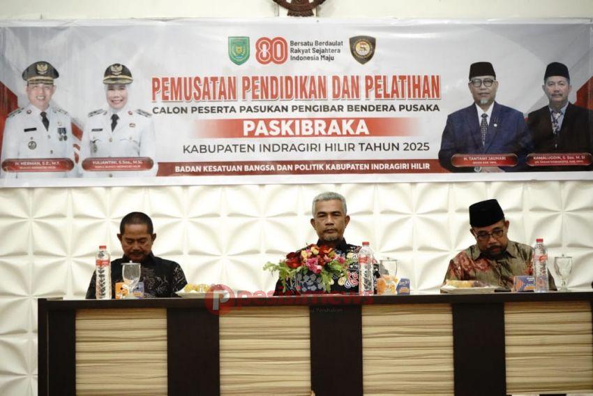 Bupati Herman diwakili Plt Asisten I hadiri pembukaan diklat Paskibraka Kabupaten Indragiri Hilir