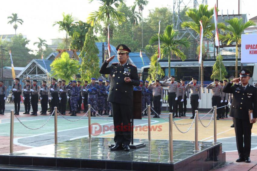 Polres Indragiri Hilir Gelar Upacara Peringatan HUT ke-80 Kemerdekaan Republik Indonesia