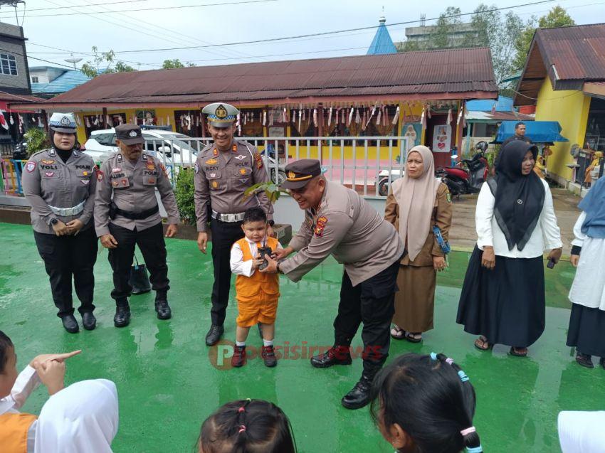 Green Policing Kapolda Riau: Polres Inhil Edukasi Anak Usia Dini Soal Kelestarian Alam