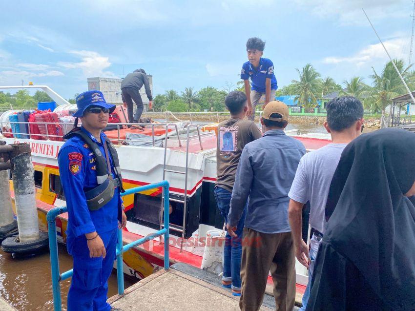 Sat Polairud Polres Inhil Lakukan Pengamanan Keberangkatan Kapal, Antisipasi Gangguan Kamtibmas dan Laka Laut