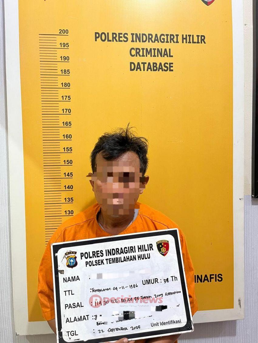 Polsek Tembilahan Hulu Berhasil Ungkap Kasus Narkotika Jenis Shabu, Satu Tersangka Diamankan