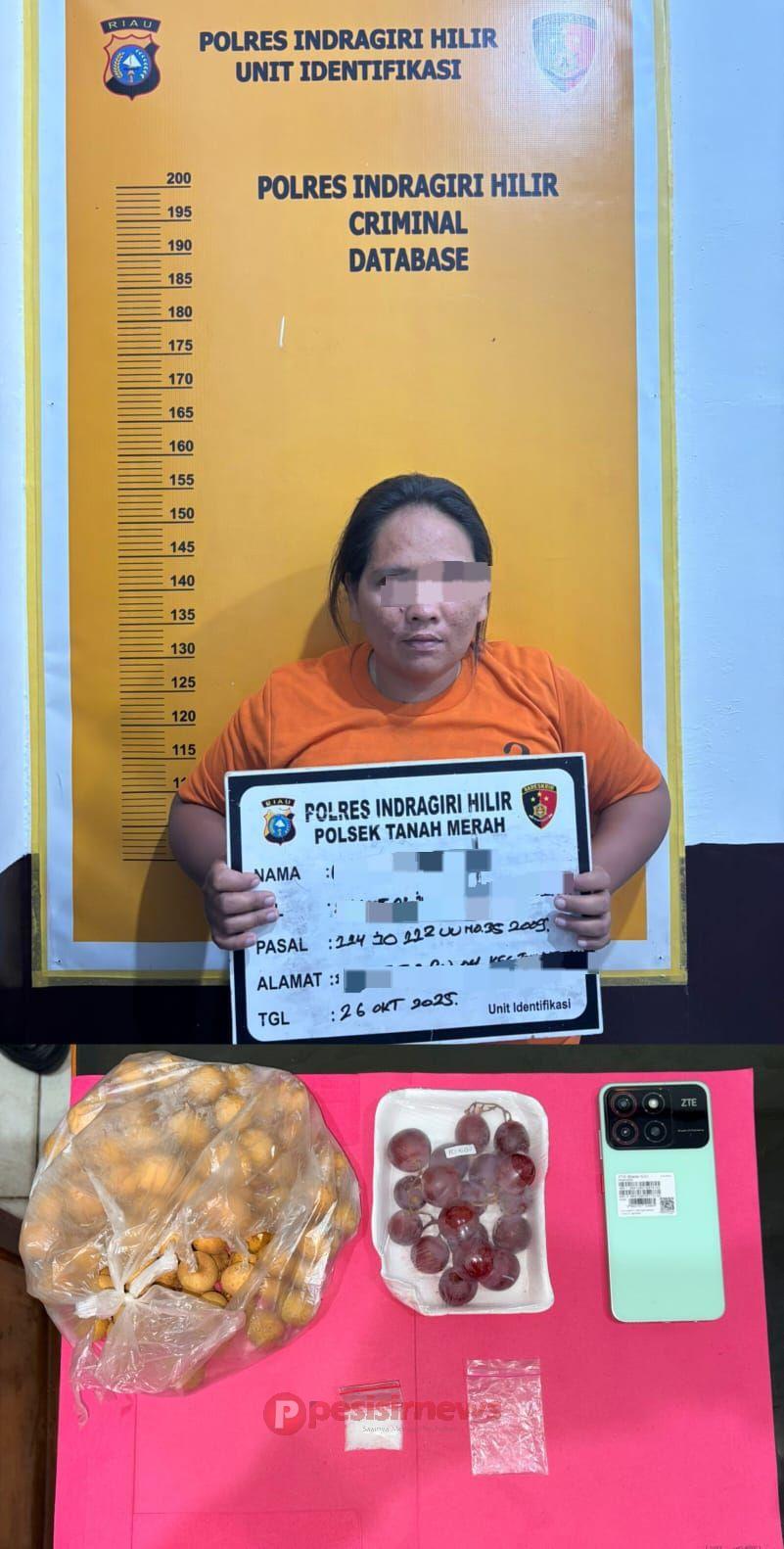 POLSEK TANAH MERAH UNGKAP SE ORANG PEREMPUAN KASUS NARKOTIKA JENIS SABU SEBERAT 2,52 GRAM