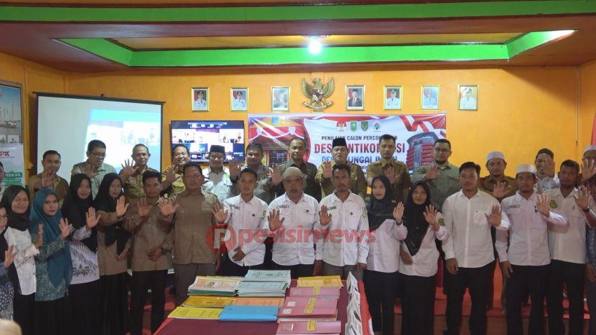 Desa Sungai Intan Perwakilan Kab Inhil Calon Percontohan Desa Anti Korupsi KPK RI 2025