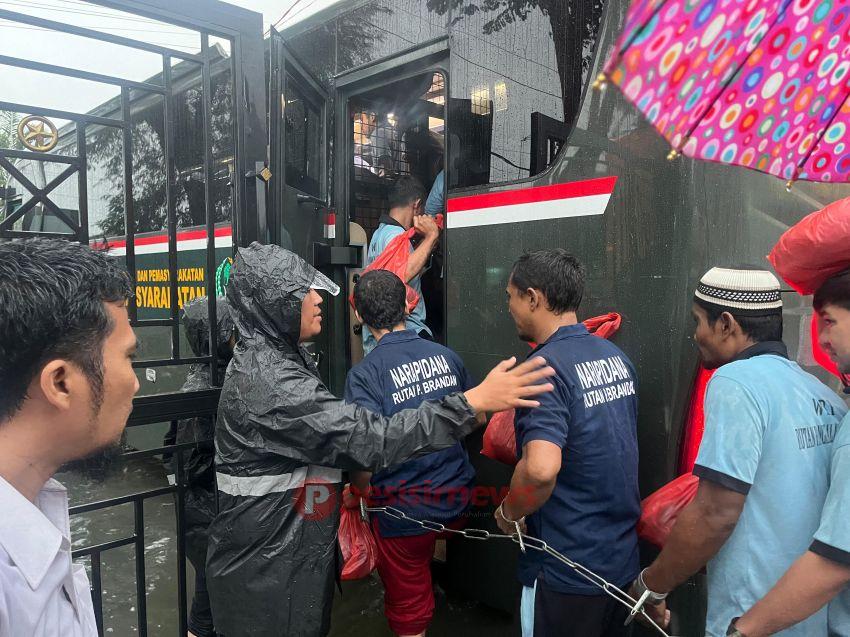 Rutan Pangkalan Brandan Terendam Banjir, Kanwil Ditjen Pas Sumut Evakuasi 435 WBP