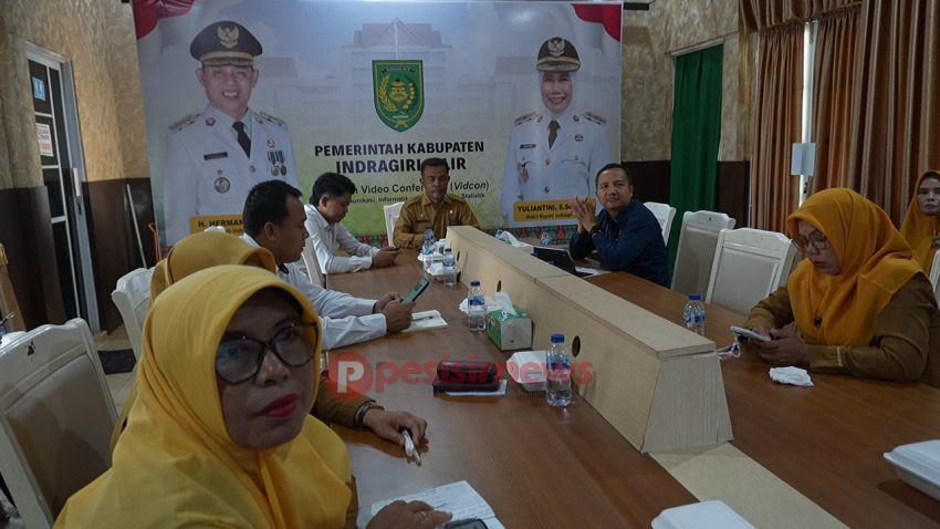 Bupati Inhil Ikuti Rakor Pengendalian Inflasi bersama Kemendagri