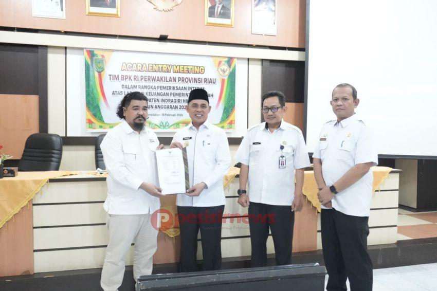 Bupati Inhil, Herman Tegaskan SKPD Wajib Siaga, Pemeriksaan Interim BPK Tak Boleh Terganggu