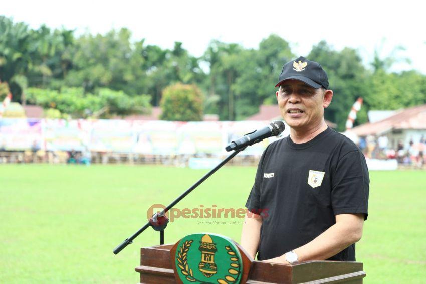 Bupati Inhil, Herman Tutup Azka Cup 1, Dorong Lahirnya Bibit Pesepakbola Daerah