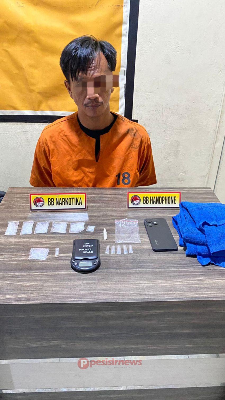 Satresnarkoba Polres Inhil Ungkap Kasus Peredaran Sabu, Amankan 60 Gram Barang Bukti