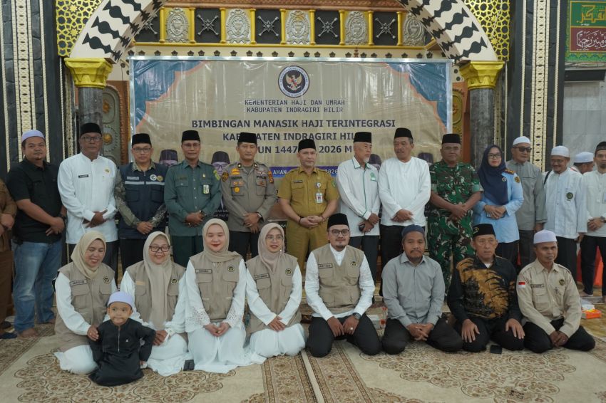Bupati Inhil Buka Manasik Haji Terintegrasi, 481 CJH Ikuti Persiapan Haji 2026