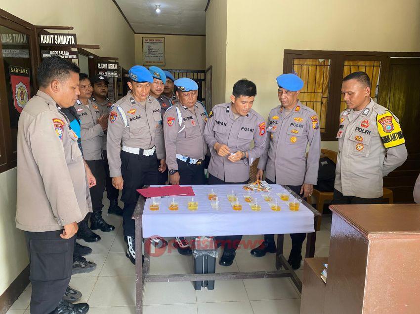 Polres Inhil Gelar Tes Urine Seluruh Personil Polsek Pulau Kijang: Bukti Integritas Harga Mati