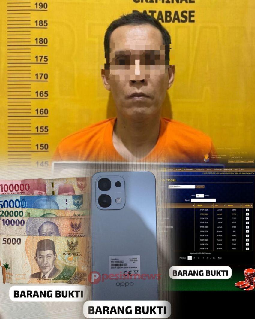 Polres Inhil Ungkap Kasus Perjudian Togel di Pasar Dayang Suri, Satu Pelaku Diamankan