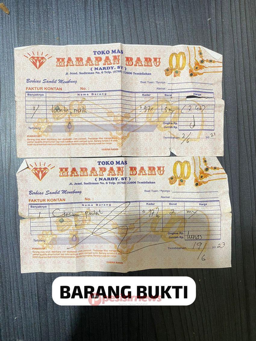 Polres Inhil Ungkap Kasus Pencurian dengan Pemberatan, Dua Pelaku Diamankan