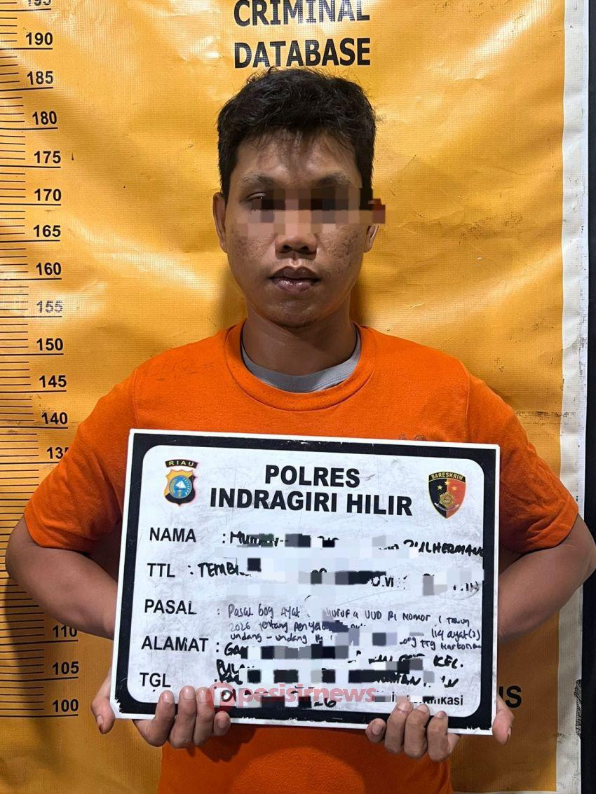 Satresnarkoba Polres Inhil Ungkap Kasus Narkotika, Seorang Pengedar Shabu Diamankan