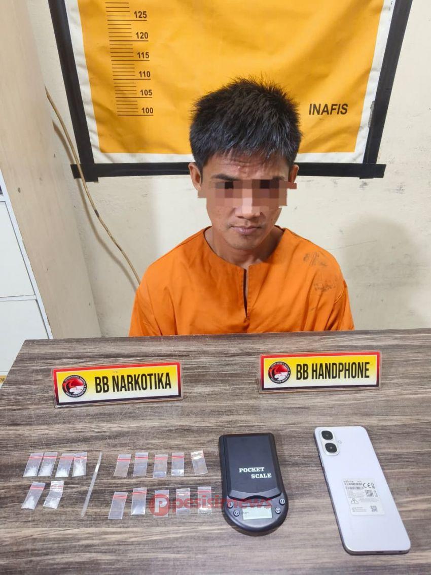 Polres Inhil Ungkap Kasus Narkotika, Seorang Pengedar Shabu Diamankan di Enok