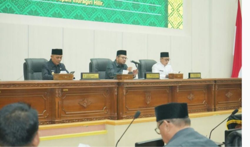 H Herman Hadiri Paripurna Ke 2 DPRD Kabupaten Inhil Masa Persidangan Ke V Tahun 2026