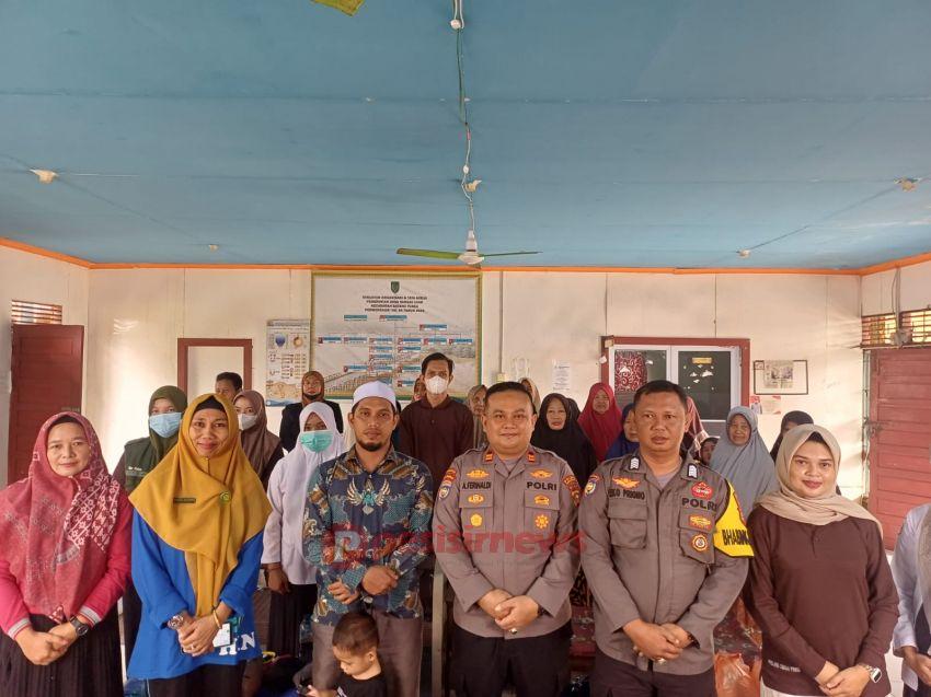 Polres Inhil Gelar Sosialisasi Bahaya Penyalahgunaan Narkoba di Desa Sungai Luar