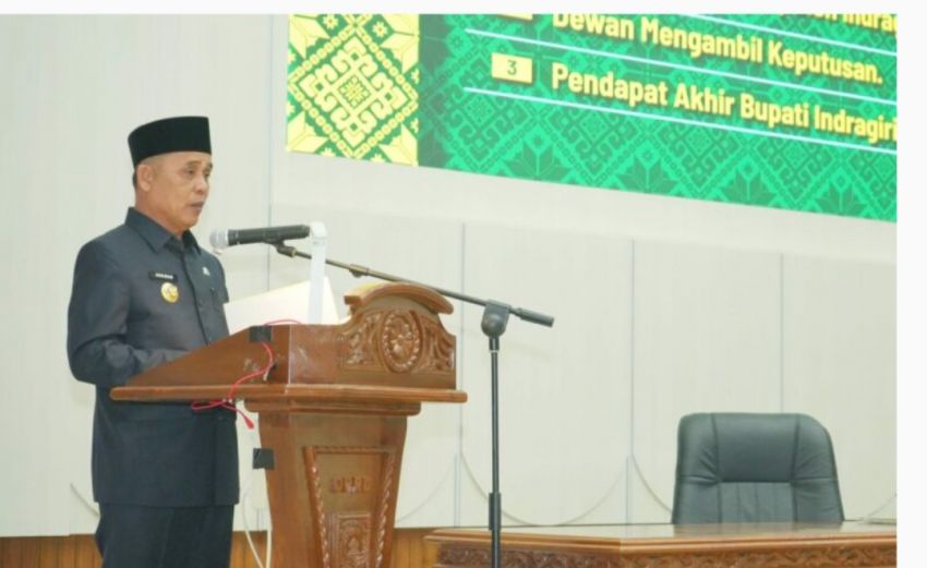 H Herman Hadiri Paripurna Ke 2 DPRD Kabupaten Inhil Masa Persidangan Ke V Tahun 2026
