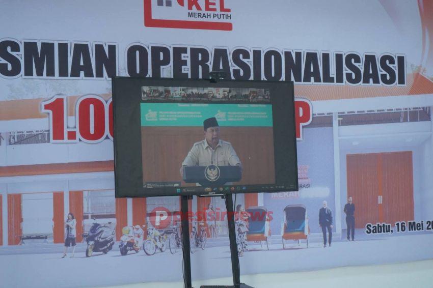 Bupati Inhil Herman Mengikuti Peresmian Koperasi Merah Putih secara Virtual Dengan Presiden Prabowo