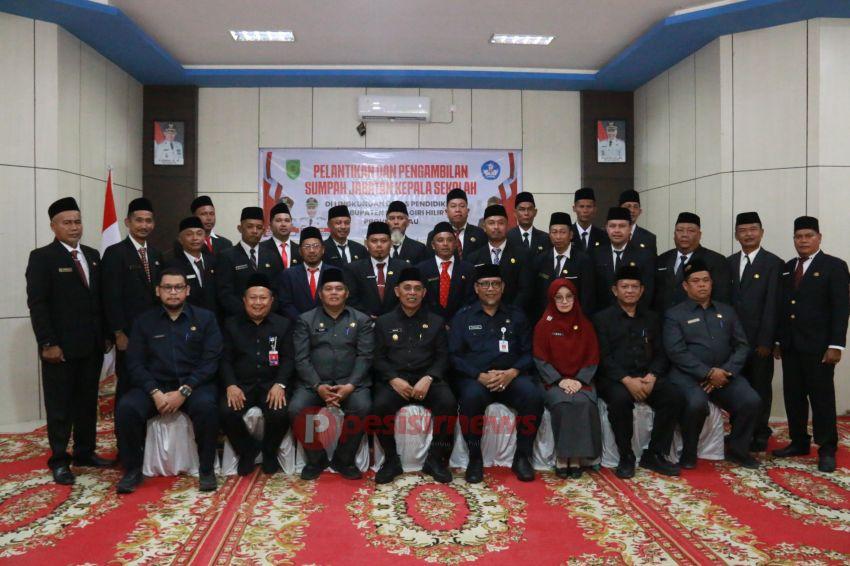 Bupati Herman Lantik 44 Kepala Sekolah, Perkuat Mutu Pendidikan di Inhil