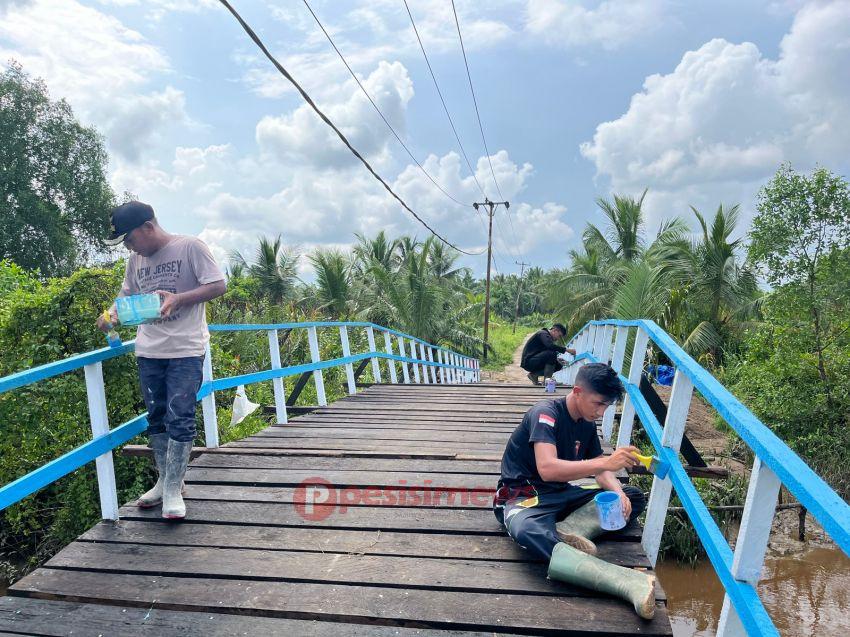 Progres Pembangunan Jembatan Merah Putih Presisi di Batang Tuaka Capai 95 Persen