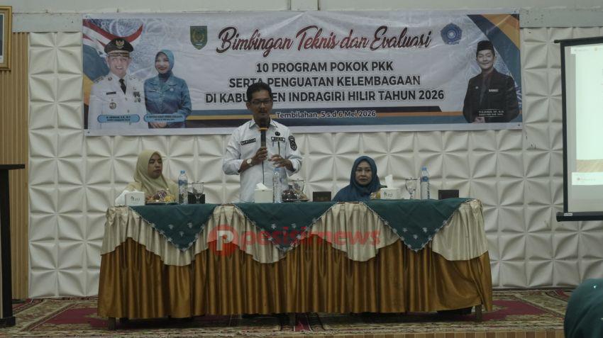 Bimtek dan Evaluasi 10 Program Pokok PKK Perkuat Kelembagaan Desa di Inhil 2026
