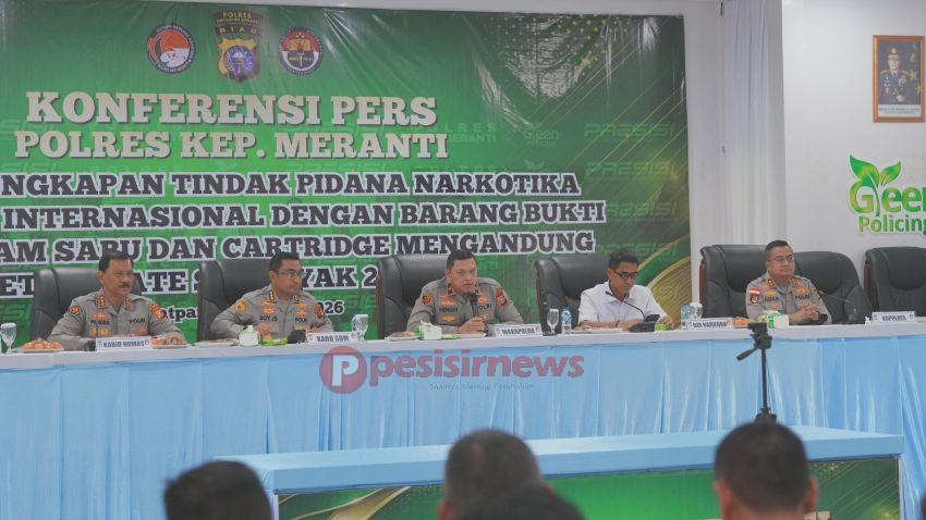 Sindikat Narkoba Lintas Negara Dibekuk di Meranti, Polda Riau Sita 27 Kg Sabu
