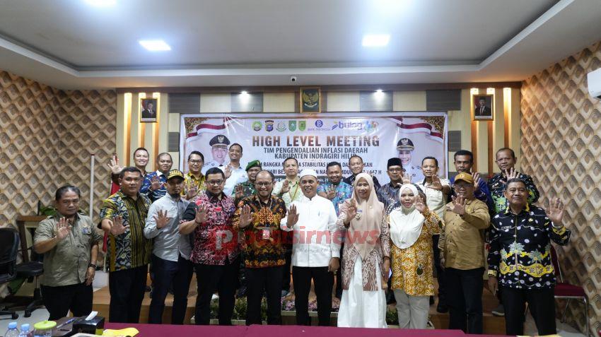 Bupati dan Wabup Inhil Hadiri HLM TPID Pengendalian Inflasi Daerah