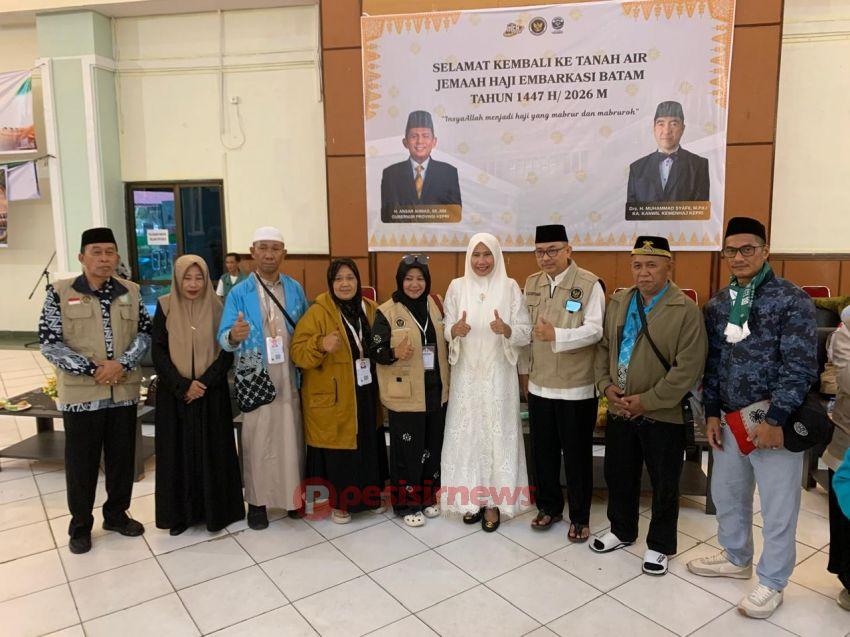 Wakil Bupati Inhil Sambut Kedatangan Jemaah Haji Inhil