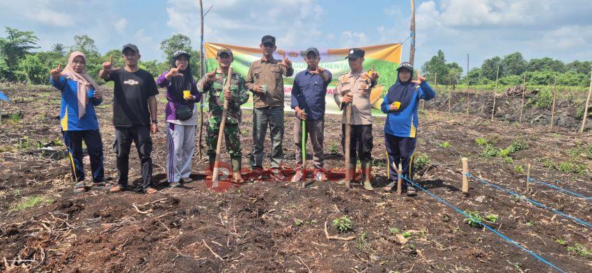 Polsek Mandah Koordinasi Bersama Masyarakat Desa Bente Dukung Program Swasembada Ketahanan Pangan