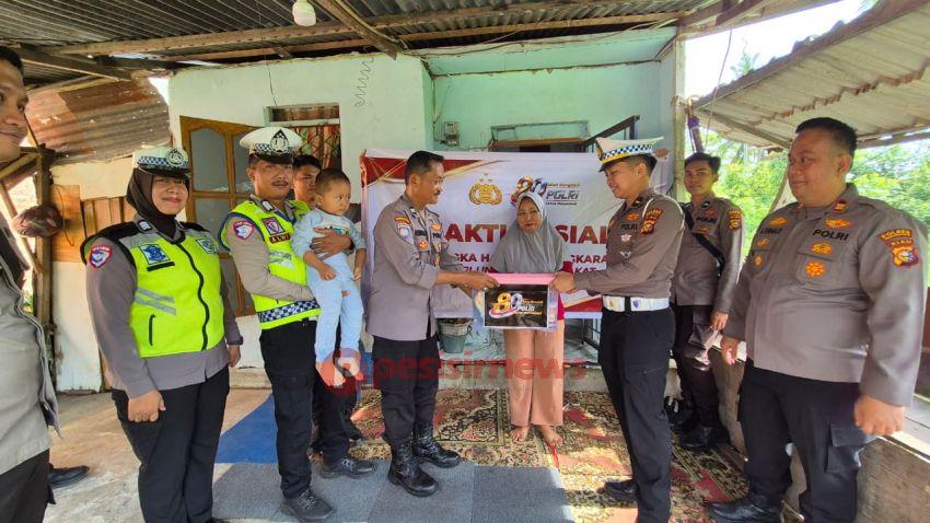 Polres Inhil Salurkan Paket Sembako dalam Rangka Hari Bhayangkara ke-80