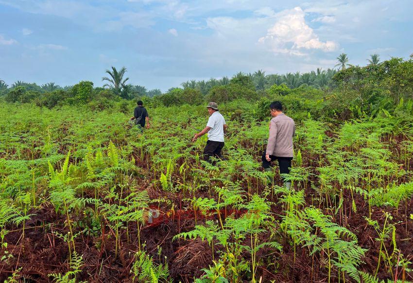 Polsek Mandah Koordinasi dengan Masyarakat Desa Bente Siapkan Lahan Penanaman Jagung untuk Dukung Swasembada Pangan