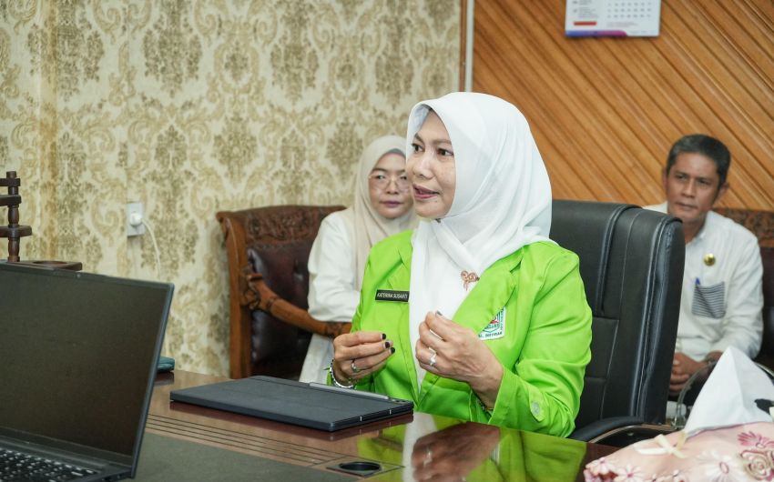 Ketua TP PKK Inhil Lakukan Penelitian Akademik di Bappeda dan Dinas Kesehatan