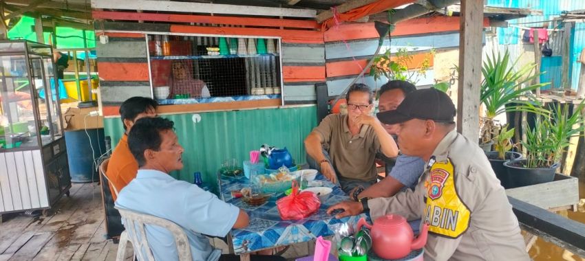 Bhabinkamtibmas Desa Bakau Aceh Koordinasi Pendataan Lahan Jagung Dukung Swasembada Pangan