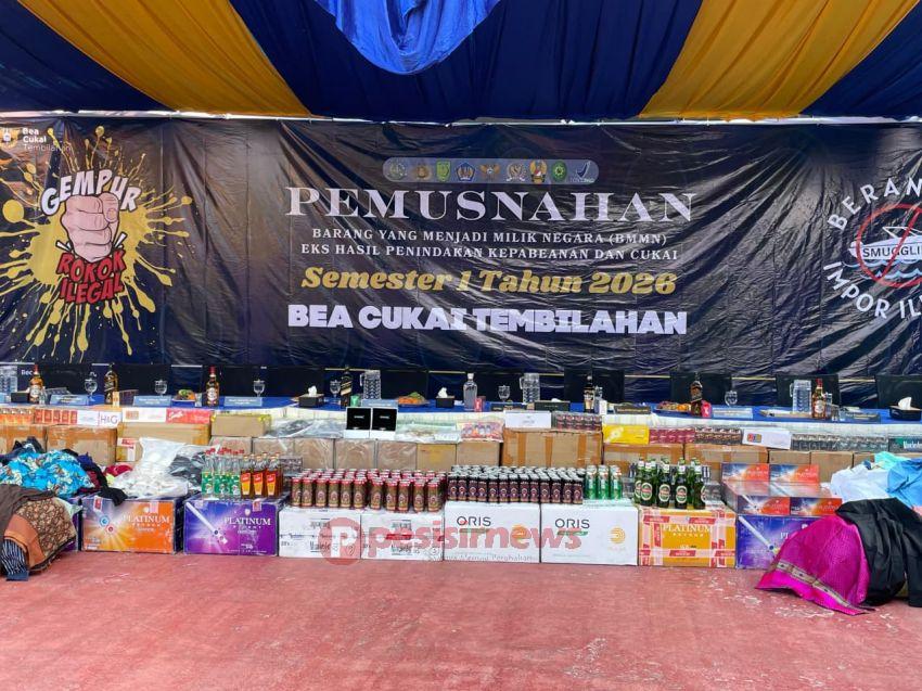 Pemkab Inhil Apresiasi Langkah Bea Cukai Tembilahan Musnahkan Barang Ilegal Senilai Rp4,6 Miliar