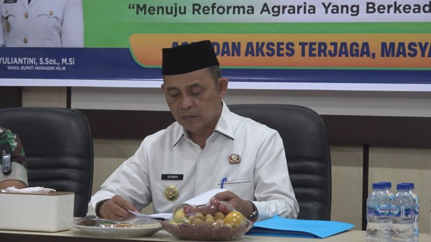 Bupati Inhil Pimpin Rakor Reforma Agraria
