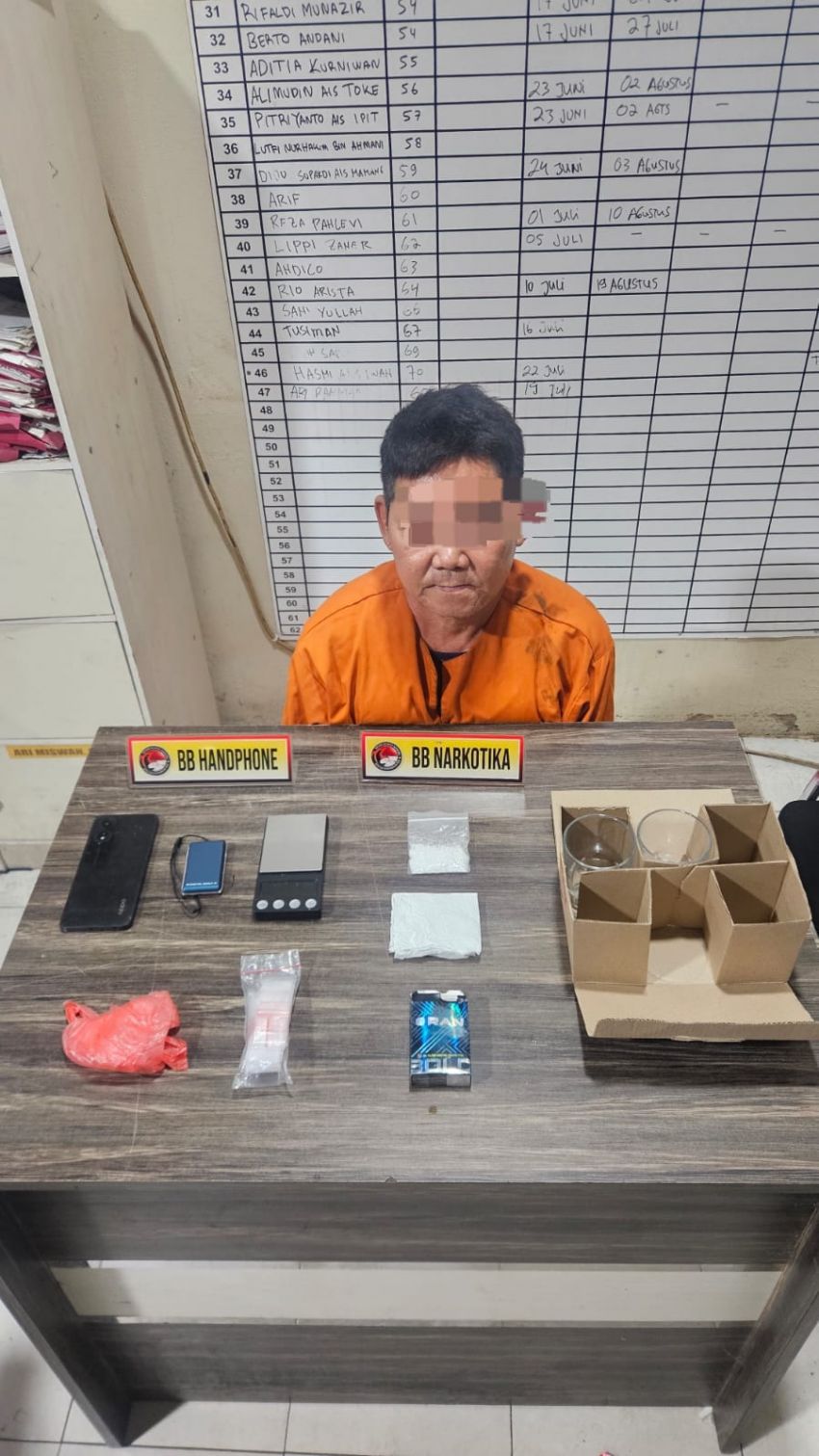 Polres Inhil Ungkap Kasus Peredaran Sabu 13,42 Gram di Kecamatan Kempas