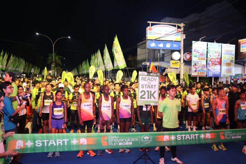 Kapolda Flag Off Riau Bhayangkara Run 2026: Riau Melawan Karhutla