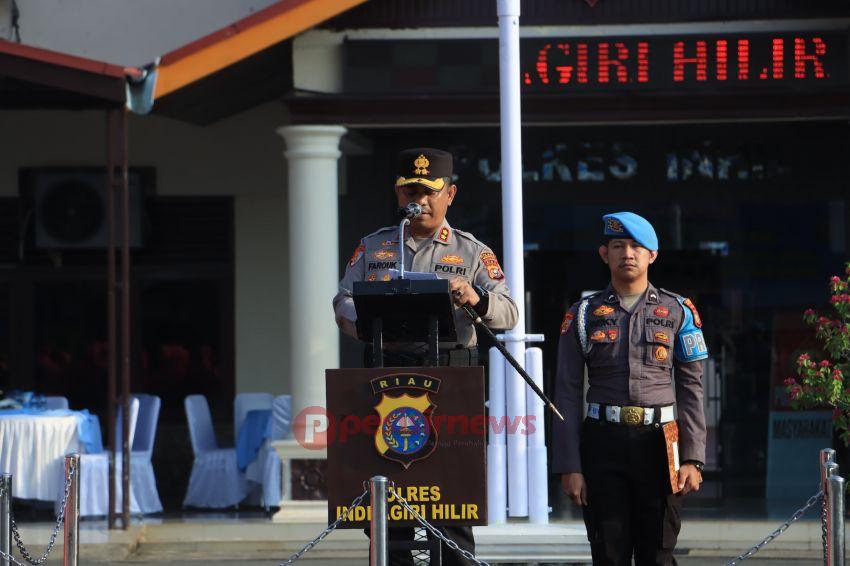 47 Personel dan 1 PNS Polri Polres Indragiri Hilir Naik Pangkat, Kapolres: Jadikan Amanah untuk Tingkatkan Pengabdian