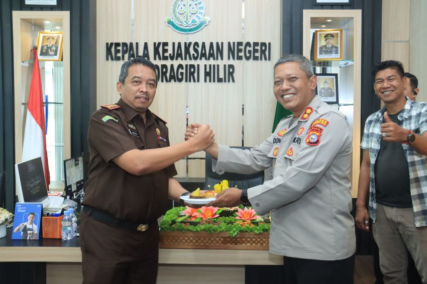 Polres Indragiri Hilir Pererat Sinergitas dengan Kejaksaan Negeri Inhil pada Hari Bakti Adhyaksa ke-66