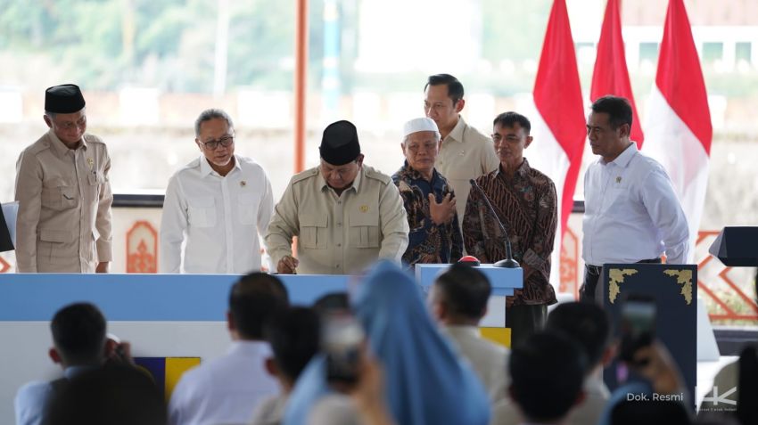 Diresmikan Presiden Prabowo, Bendungan Meninting Garapan Hutama Karya Jadi Pusat Peresmian Lima Bendungan Nasional