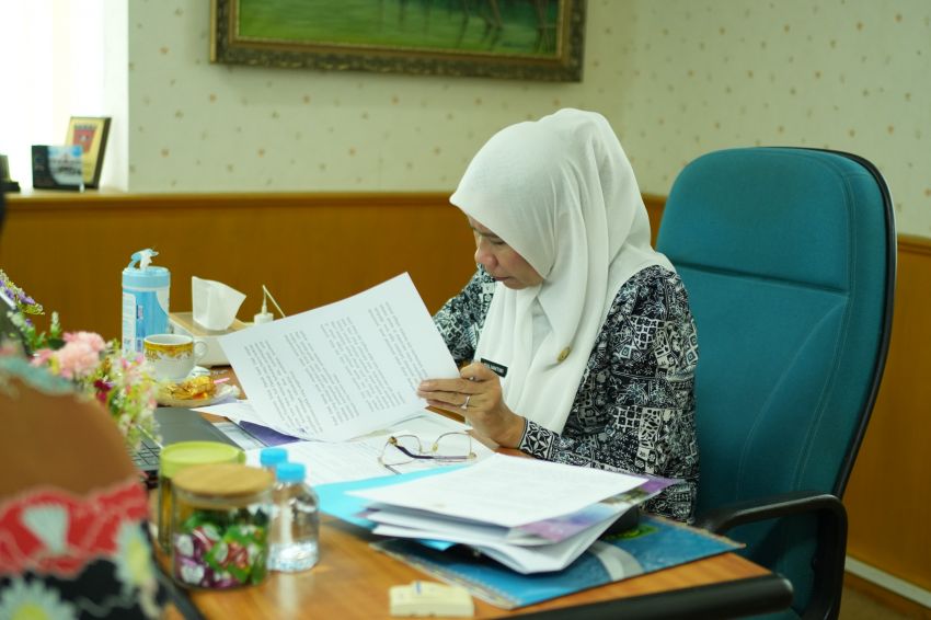 Wabup Inhil Ikuti Raker dan RDPU Komisi II DPR RI Secara Virtual