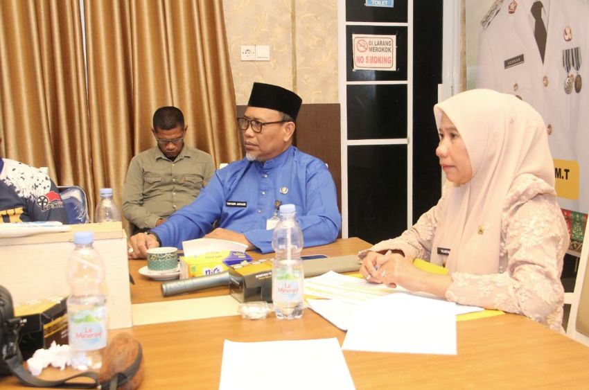 Wakil Bupati Inhil Hadiri Rapat Pembahasan BSPS Secara Virtual