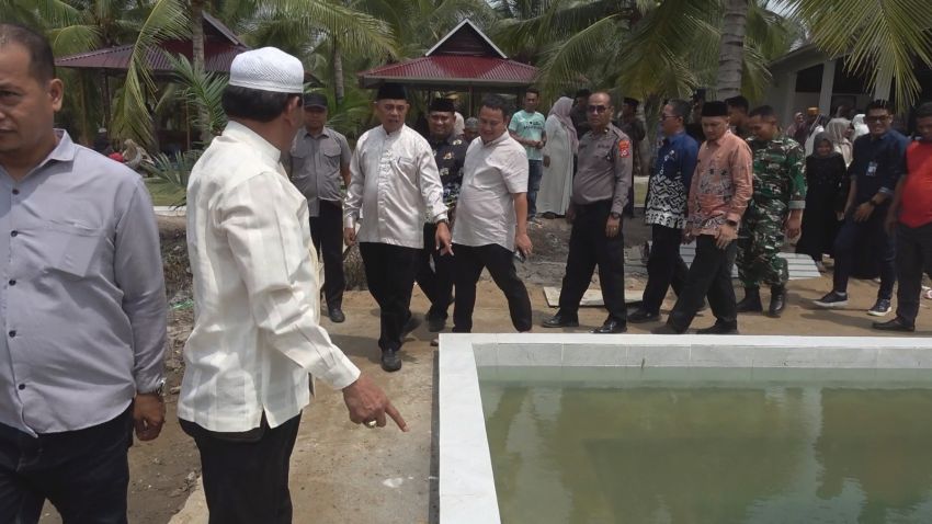 Bupati Inhil Herman Resmikan Wisata Baru Taman Kolam Tiga Putri