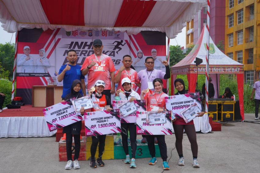 Inhil Merdeka Run 2026 Diikuti Ratusan Pelari, Semangatkan Gaya Hidup Sehat