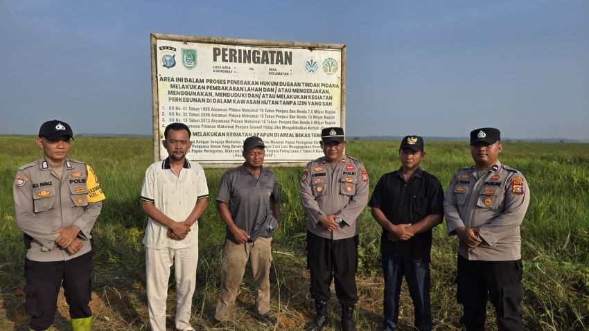 Polda Riau Awasi Lahan Bekas Terbakar, Pastikan Karhutla Tak Jadi Jalan Membuka Lahan
