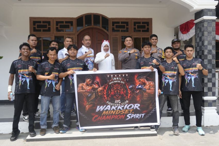 Wakil Bupati Inhil Lepas Atlet Muay Thai Berlaga di Begaduh Championship Vol. 3