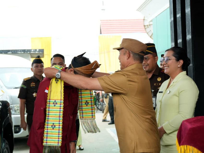 Bupati Inhil Sambut Kunjungan Kerja Kajati Riau, Sinergi Antarlembaga Diperkuat